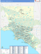 Los Angeles-Orange County, CA Digital Map Basic Style